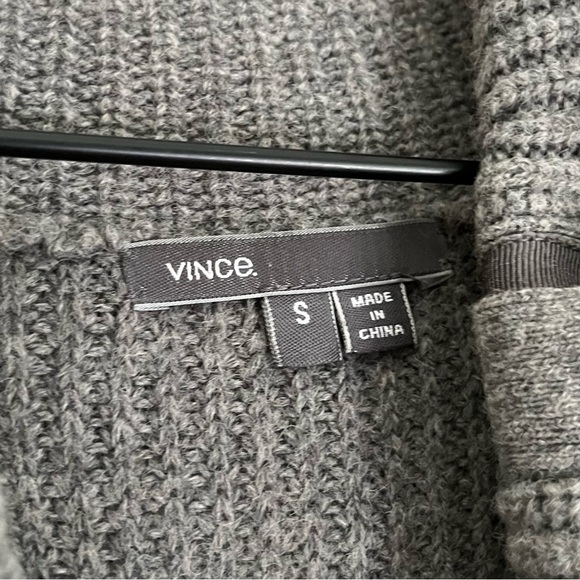 Vince Wool and Yak Turtleneck Sweater with Pockets in Grey Women’s Size Small - Picture 10 of 13